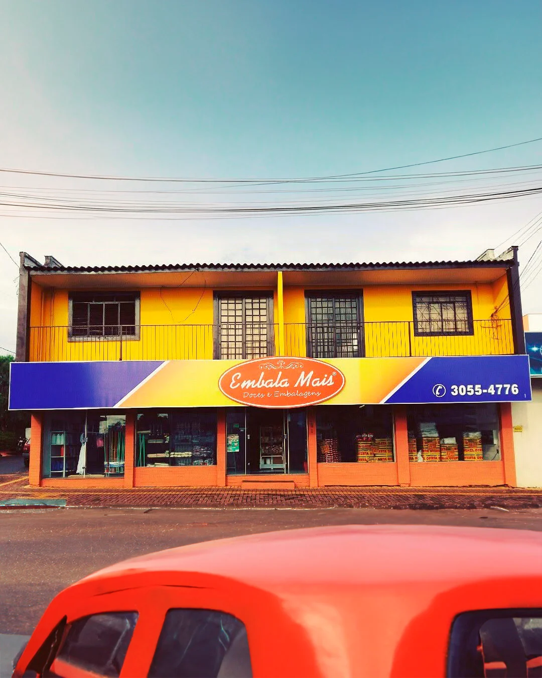 Primeira loja da Embala Mais, na Rua Primeiro de Maio, Vila Pioneiro, em 2007